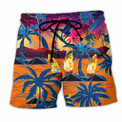 Surfing Make Your Own Waves - Beach Short - Owl Ohh - Owl Ohh