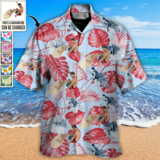 Whatever You Want Tropical Custom Photo - Hawaiian Shirt - Personalized Photo Gifts-Owl Ohh