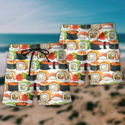 Sushi Basic Love Food - Beach Short - Owl Ohh - Owl Ohh