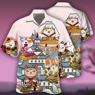 Cat Sushi Lovely - Hawaiian Shirt - Owl Ohh - Owl Ohh