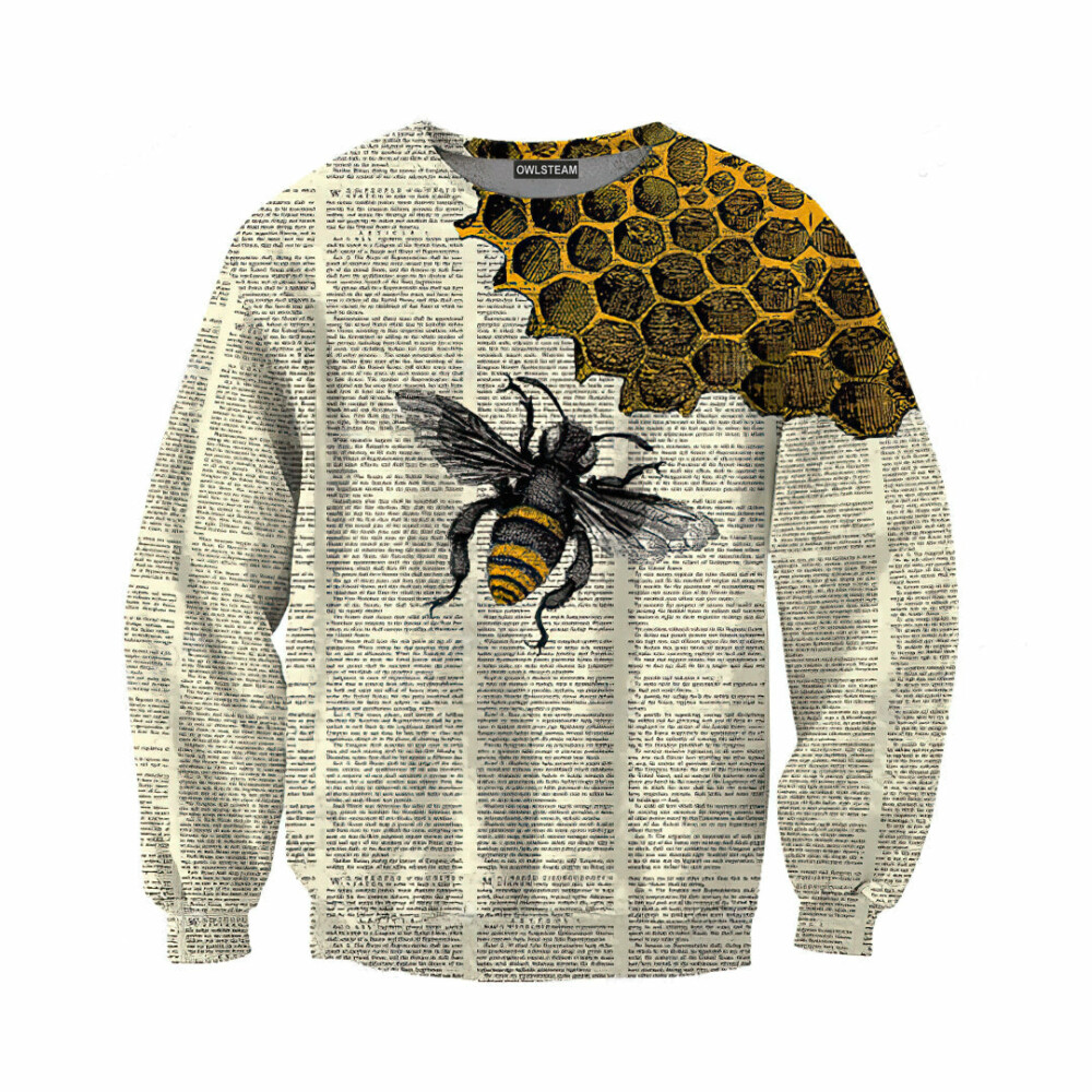 Bee Dictionary Page - Hoodie - HOOD01DUC010422