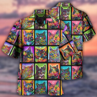 Cat Sykel Crazy For Cats Kitty - Hawaiian Shirt - Owl Ohh for men and women, kids - Owl Ohh