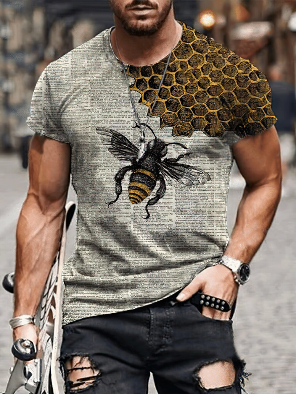 Bee Dictionary Page - Hoodie - HOOD01DUC010422