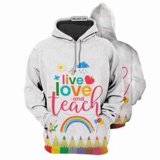 Teach live and love - Hoodie - HOOD03TNH070921