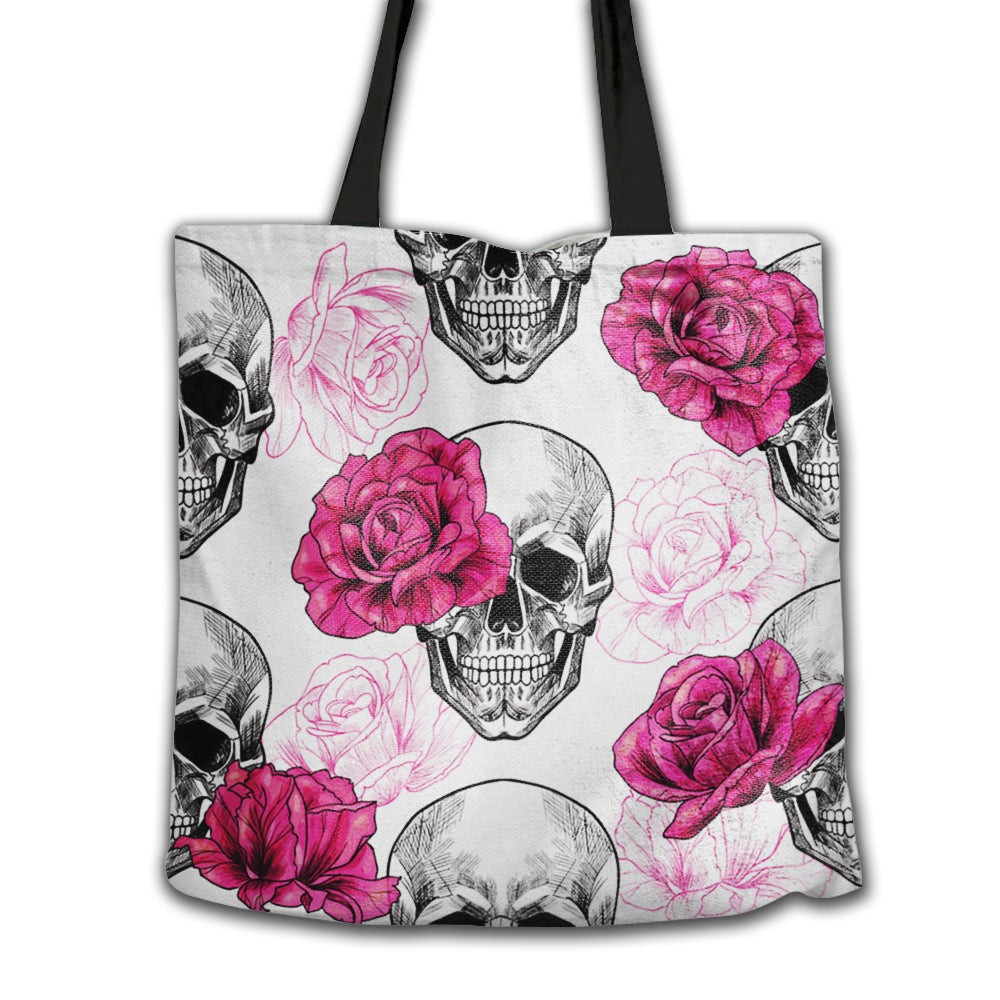 Skull Rose Skull Love Death - Tote Bag - Owl Ohh - Owl Ohh
