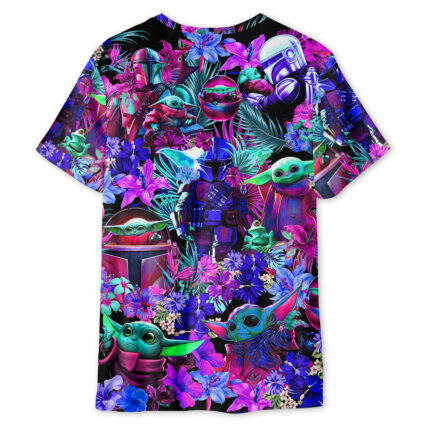 Special Star Wars Baby Yoda Synthwave - Unisex 3D T-shirt