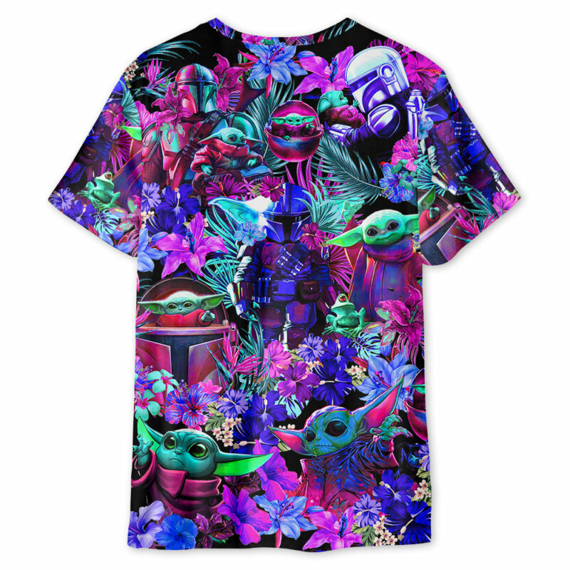 Special Star Wars Baby Yoda Synthwave - Unisex 3D T-shirt