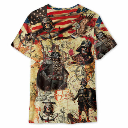 Independence Day Star Wars Darth Vader Pirates Home Is Where The Anchor Drops - Unisex 3D T-shirt