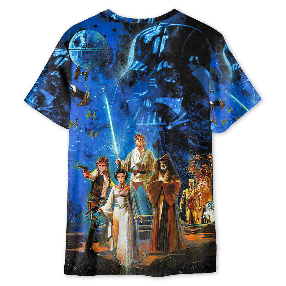 Starwars Cool Vintage Style - Unisex 3D T-shirt