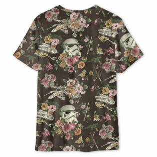 SW Stormtrooper Flower Vintage - Unisex 3D T-shirt