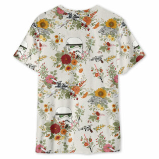 Starwars Stormtrooper Flower Vintage Autumn - Unisex 3D T-shirt