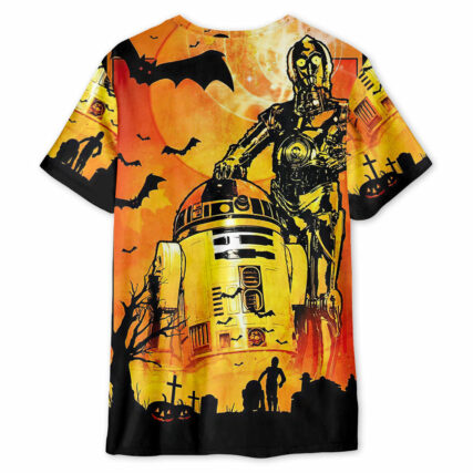 Starwars Halloween R2-D2 and C-3PO Appear - Unisex 3D T-shirt