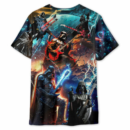Starwars Darth Vader Playing Guitar - Unisex 3D T-shirt
