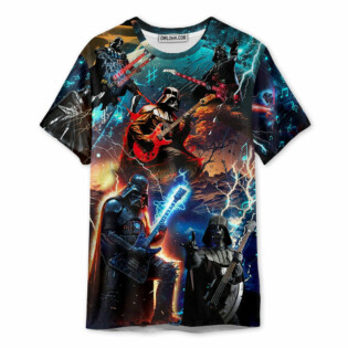 Starwars Darth Vader Playing Guitar - Unisex 3D T-shirt