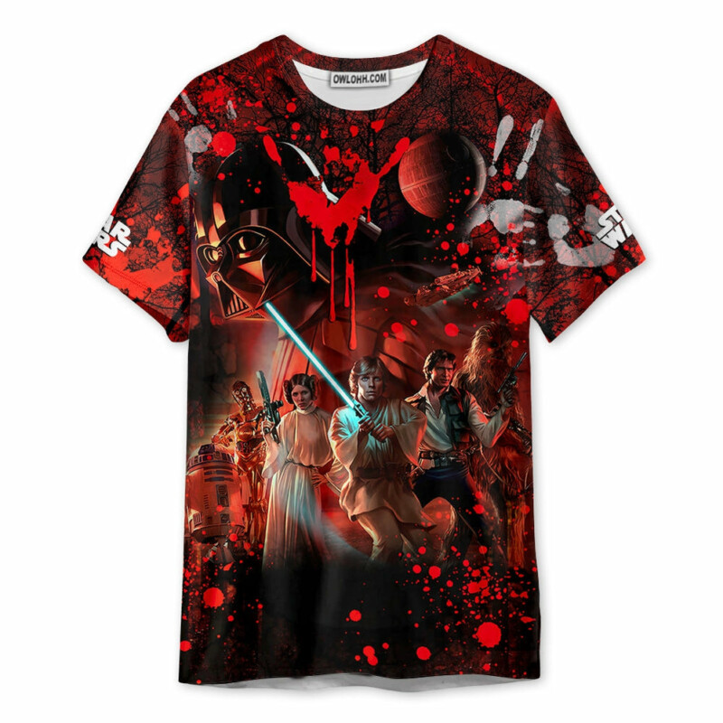 Halloween Star Wars Horror Blood Scary - Unisex 3D T-shirt