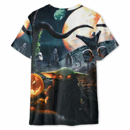Starwars Halloween Baby Yoda Let Go Baby - Unisex 3D T-shirt