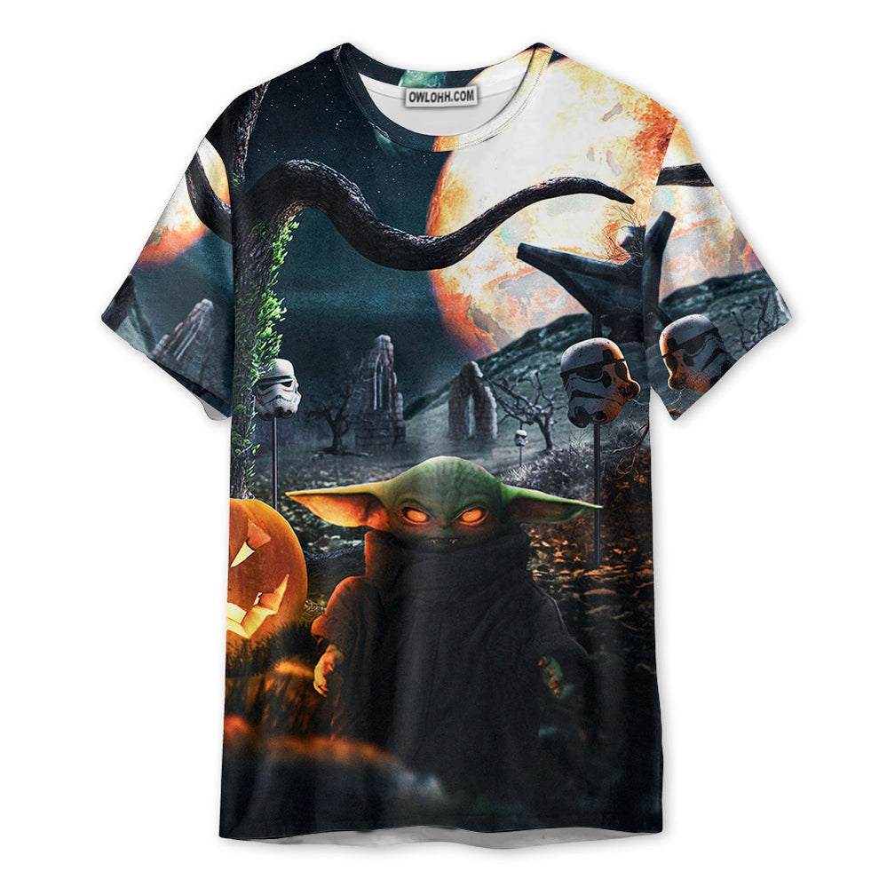 Starwars Halloween Baby Yoda Let Go Baby - Unisex 3D T-shirt