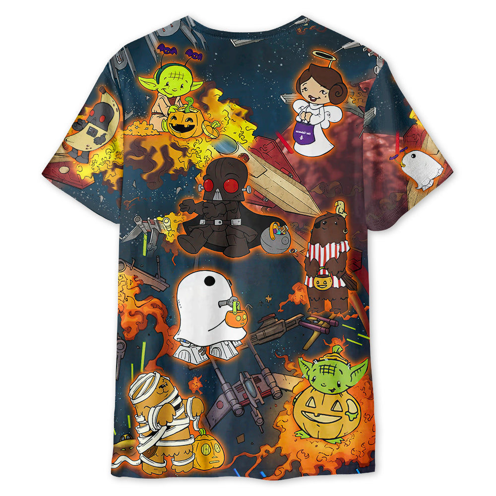 Starwars Halloween Tricks Are The Path To The Dark Side Better To Treat It Is - Unisex 3D T-shirt