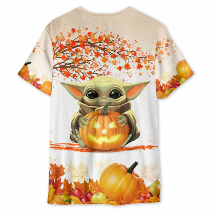Starwars Halloween Baby Yoda Tricks Or Treat - Unisex 3D T-shirt