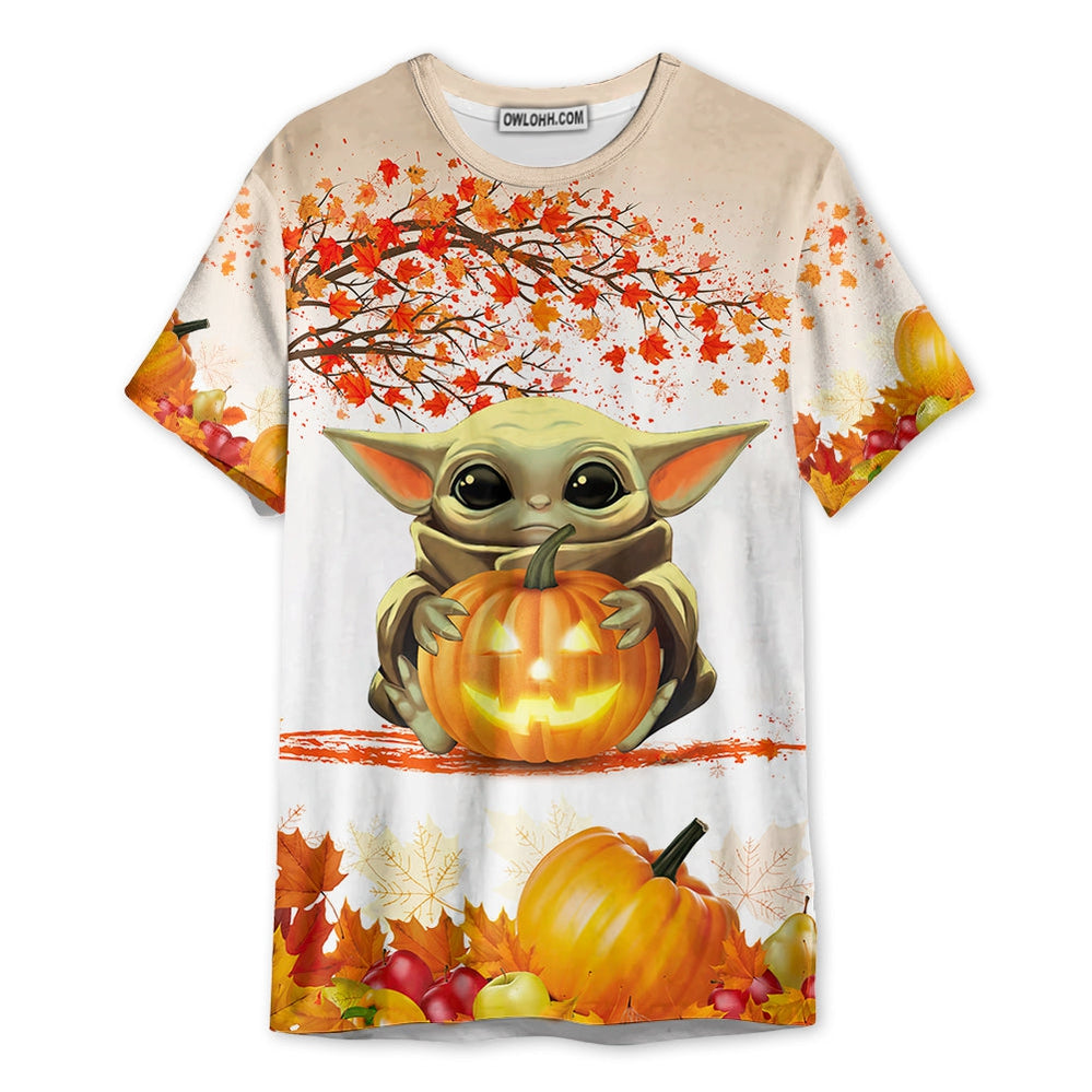 Starwars Halloween Baby Yoda Tricks Or Treat - Unisex 3D T-shirt