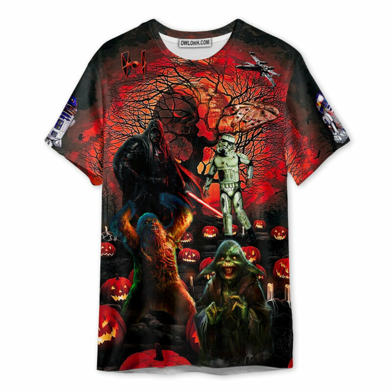 Halloween Starwars Creepy Scare - Unisex 3D T-shirt