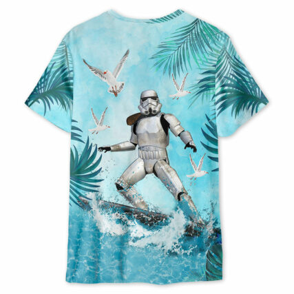 Star Wars Stormtrooper Surfing - Unisex 3D T-shirt