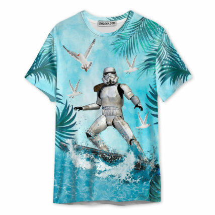 Star Wars Stormtrooper Surfing - Unisex 3D T-shirt