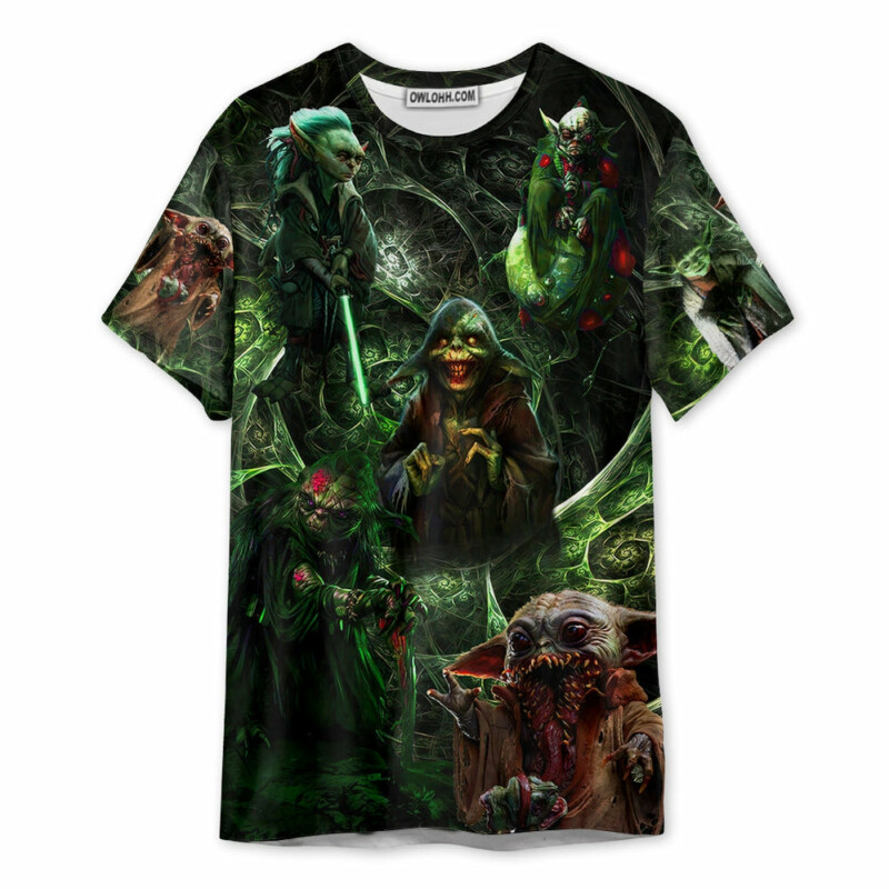 Halloween Starwars Yoda Creepy - Unisex 3D T-shirt