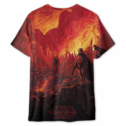 Starwars The Force Awakens 2 - Unisex 3D T-shirt - Owl Ohh-Owl Ohh