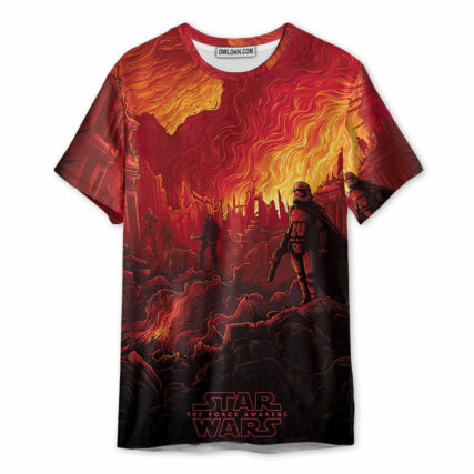 Starwars The Force Awakens 2 - Unisex 3D T-shirt - Owl Ohh-Owl Ohh