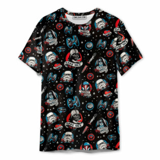 Star Wars Darth Vader Storm Trooper Dark Side Black - Unisex 3D T-shirt