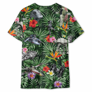 Star Wars Space Ships Tropical Forest - Unisex 3D T-shirt
