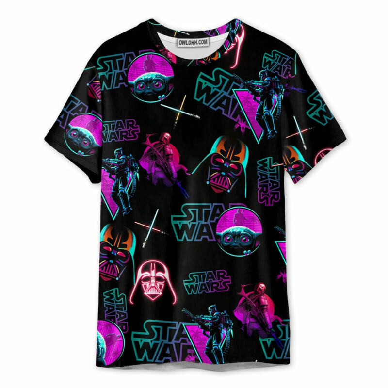 Neon Star Wars - Unisex 3D T-shirt