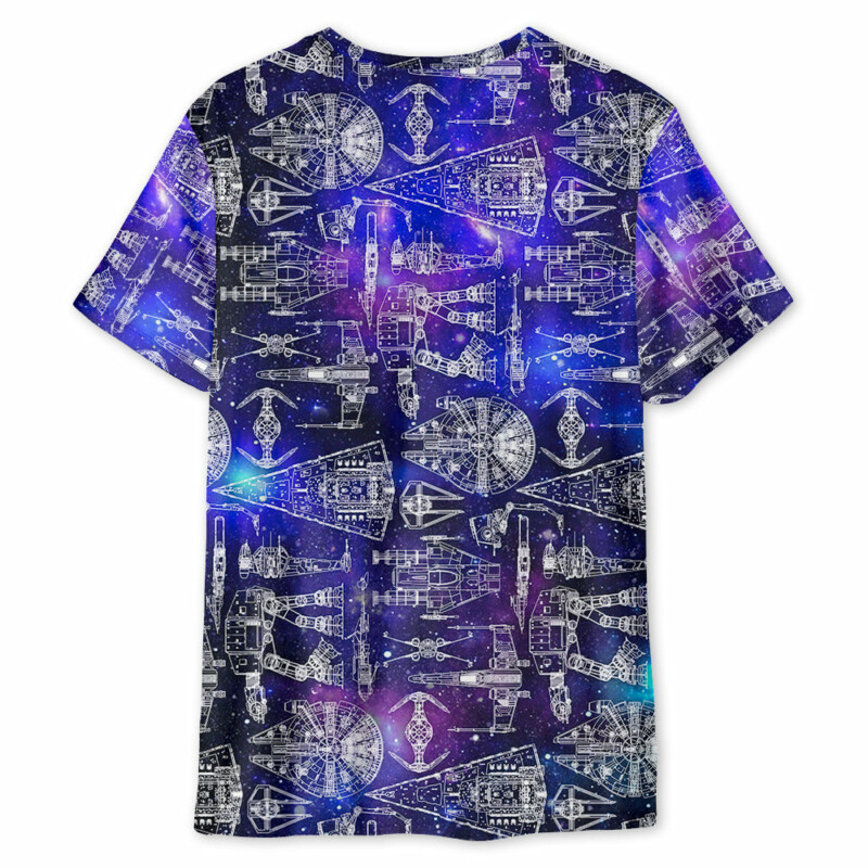 SPACE SHIPS STAR WARS GALAXY - Unisex 3D T-shirt