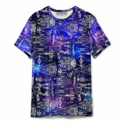 SPACE SHIPS STAR WARS GALAXY - Unisex 3D T-shirt