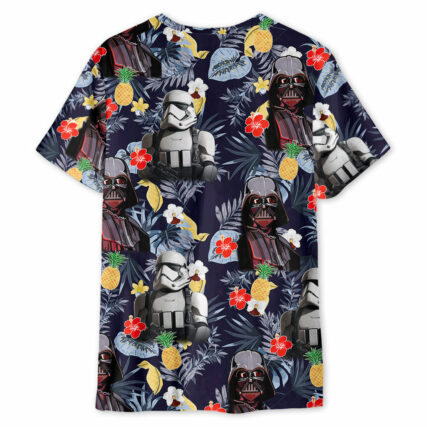 Star Wars Darth Vader Storm Trooper Flower - Unisex 3D T-shirt