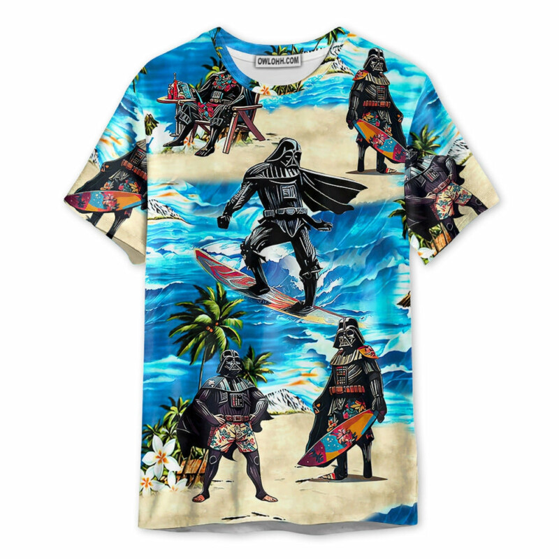 Darth Vader Star Wars Surfing - Unisex 3D T-shirt