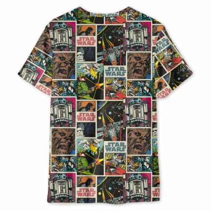 Star Wars Print Comic Pattern - Unisex 3D T-shirt
