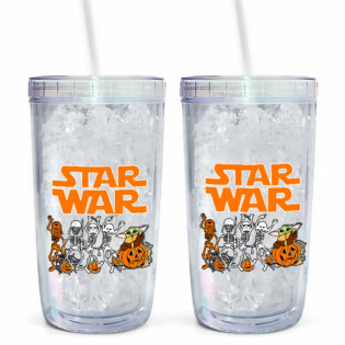 Halloween Starwars A Mask Tells Us More Than A Face - Acrylic Insulated Tumbler