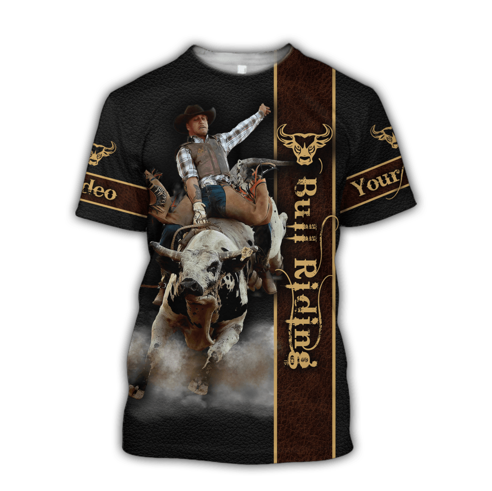 Personalized Name Bull Riding Hoodie Printed Unisex Shirts Bull Rider Ver 5