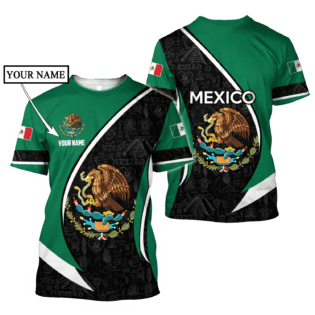 Persionalized Mexico 3D All Over Printed Unisex Hoodie