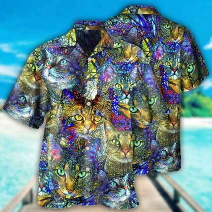 Cat Tabby Cat Lover Art - Hawaiian Shirt - Owl Ohh - Owl Ohh