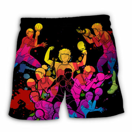 Table Tennis Color Art - Beach Short - Owl Ohh - Owl Ohh