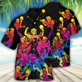 Table Tennis Color Art - Hawaiian Shirt - Owl Ohh for men and women, kids - Owl Ohh
