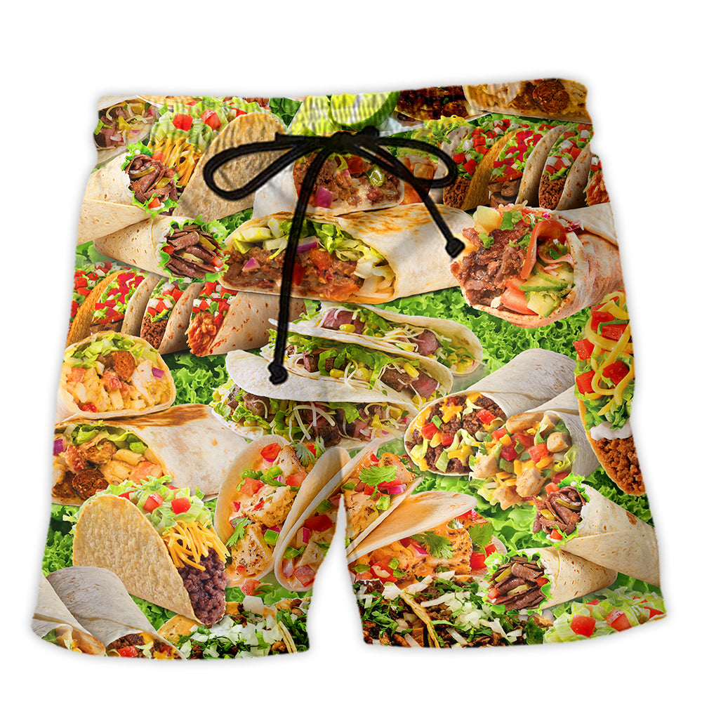 Food Lover Tacos My Love Is For Tacos - Beach Short - Owl Ohh - Owl Ohh