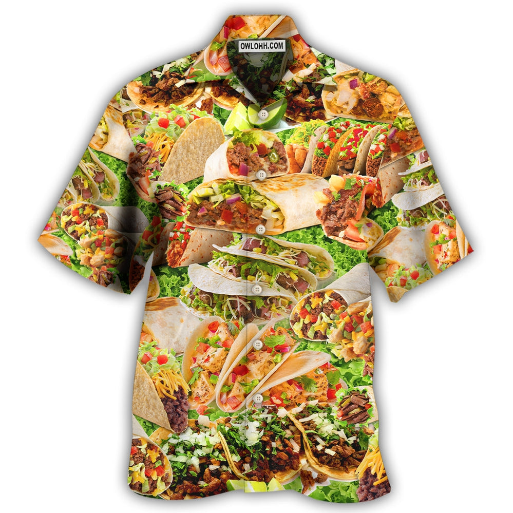 Food Lover Tacos My Love Is For Tacos - Hawaiian Shirt - Owl Ohh - Owl Ohh