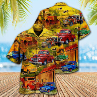 Truck Take Me On A Road Trip Pickup In The Village - Hawaiian Shirt - Owl Ohh - Owl Ohh
