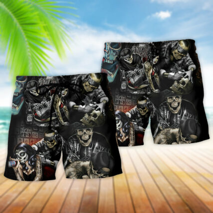 Tattoo Skull Cool - Beach Short - Owl Ohh - Owl Ohh