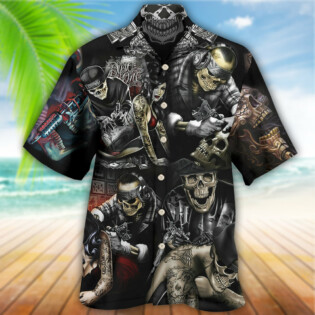 Tattoo Skull Cool - Hawaiian Shirt - Owl Ohh - Owl Ohh
