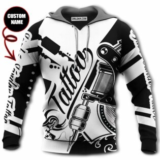 Tattoo Black And White Classic Style Personalized - Hoodie - Owl Ohh - Owl Ohh